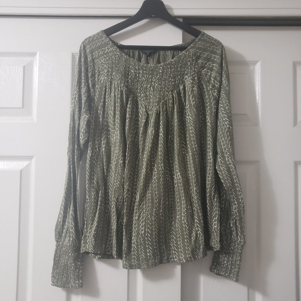Lucky Brand Green Blouse